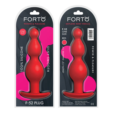 Forto Cone Beads Red
