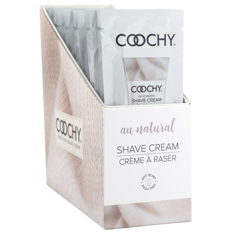 Coochy Shave Cream Au Natural 24Ct Display