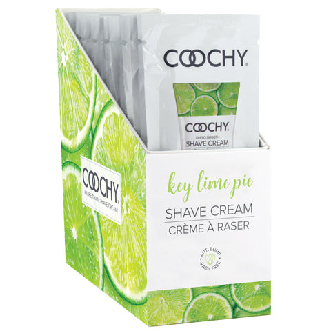 Coochy Shave Cream Key Lime Pie 0.5 oz. 24Pc Display