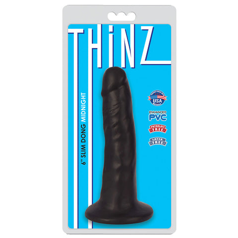 Thinz 6 Inch Slim Dong Midnight