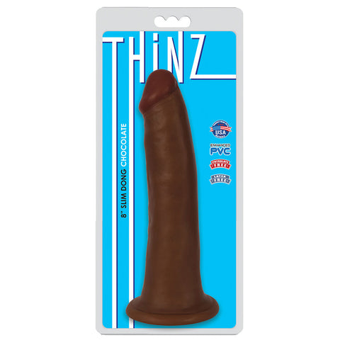 Thinz 8 Inch Slim Dong Chocolate