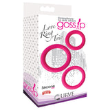 Gossip Love Ring Trio Magenta