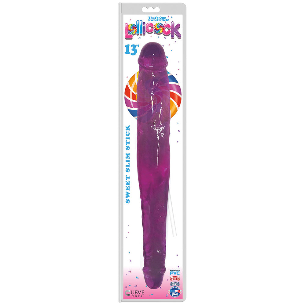 Lollicock 13 Inch Sweet Slim Double Stick Grape