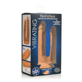 Fleshstixxx Vibrating Silicone Double Dildo Tan