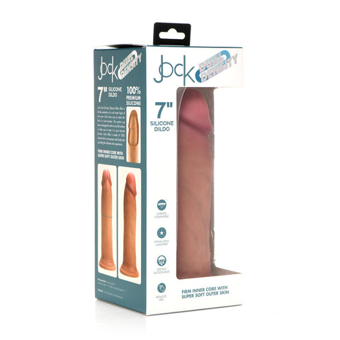 Jock 7 Inch Dual Density Silicone Dildo Light