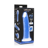 Lollicock 7 inch Glow-In-The-Dark Silicone Dildo Blue