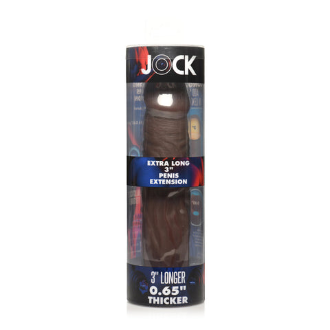 Jock Extra Long 3 Inch Penis Extension Sleeve Dark
