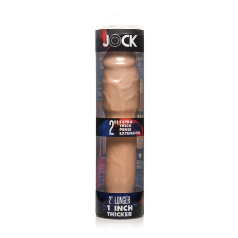 Jock Extra Thick 2 Inch Penis Extension Sleeve Light