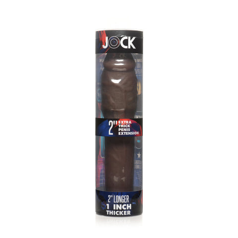 Jock Extra Thick 2&quot; Penis Extension Sleeve Dark