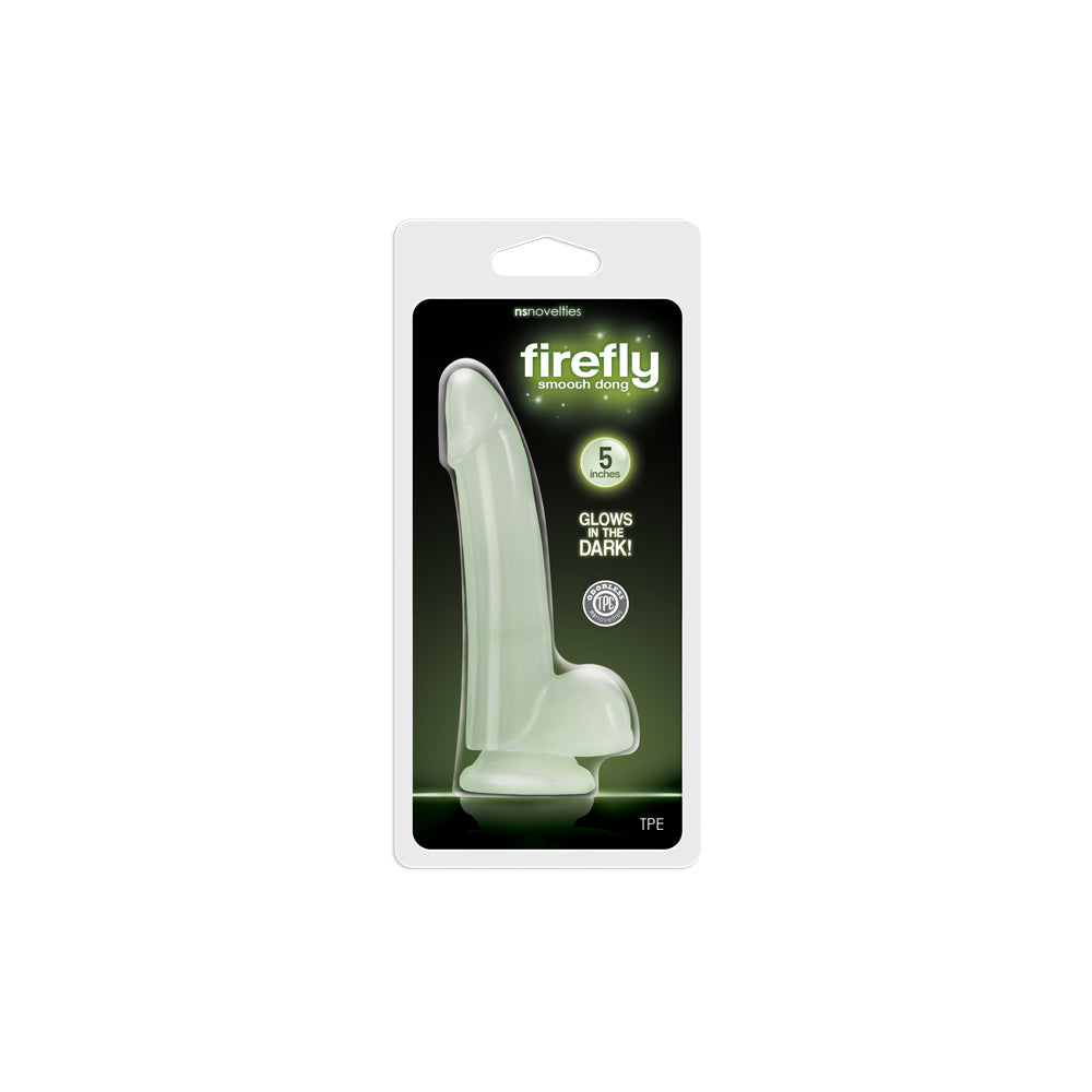 Firefly Smooth Glowing Dong 5 Inch Clear