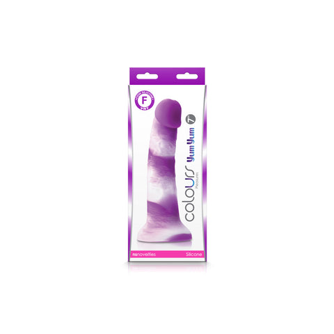 Colours Pleasures Yum Yum 7 Inch Dildo Purple