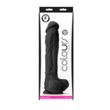 Colours Pleasures 10 Inch Dildo Black