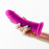 Colours Dual Density 7 Inch Girth Dildo Purple