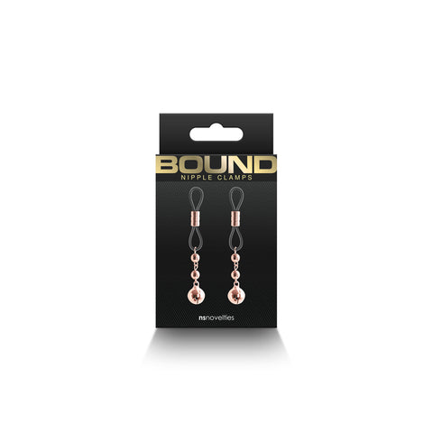 Bound Nipple Clamps D1 Rose Gold