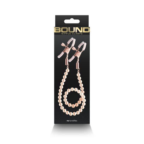 Bound Nipple Clamps Dc1 Rose Gold