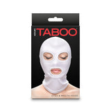 Hustler's Taboo Eyes & Mouth Hood White