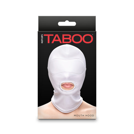 Hustler's Taboo Mouth Hood White