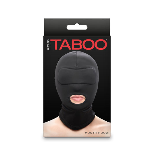 Hustler's Taboo Mouth Hood Black