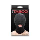 Hustler's Taboo Mouth Hood Black