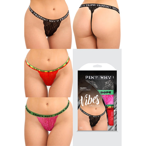 Trippy Vibes Panty 3 Pack Queen Size