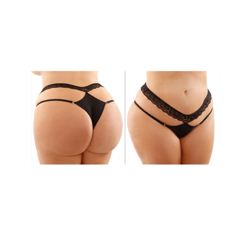 Ren Lace And Microfiber Panty Queen Size