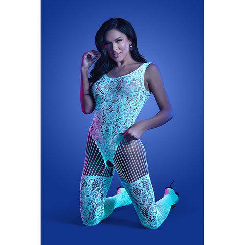 Illuminate Crotchless Teddy Bodystocking One Size