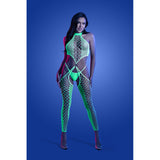 High Voltage High Neck Bodystocking & G-String One Size