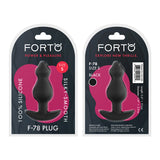 F-78: Pointee 100% Silicone Plug Small Black