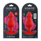 F-78: Pointee 100% Silicone Plug Large Red