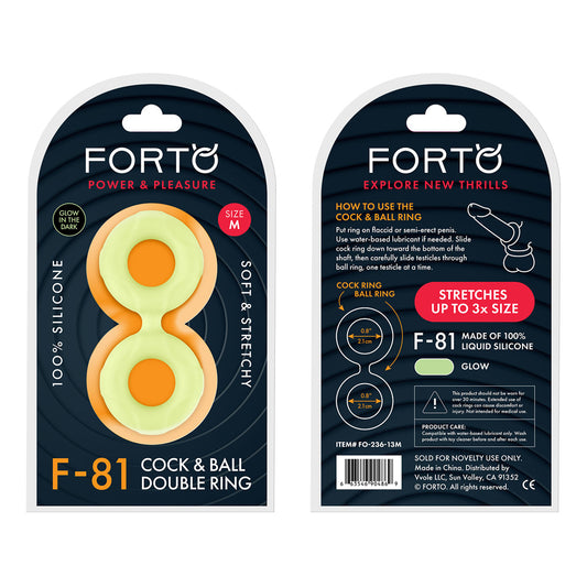 F-81: Double Ring Liquid Silicone 47Mm Glow