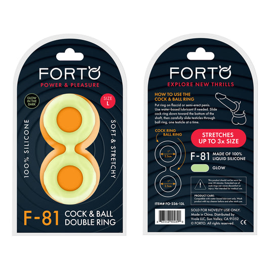F-81: Double Ring Liquid Silicone 51Mm Glow