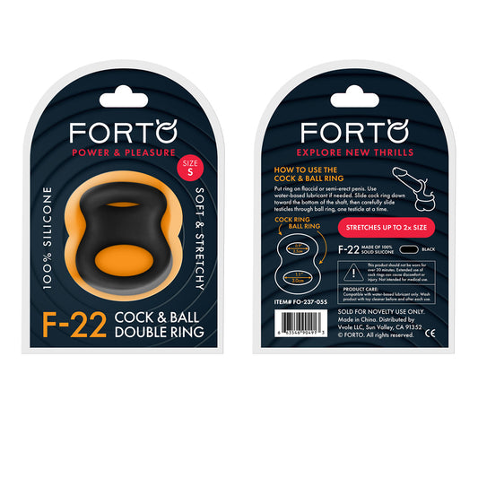 F-22: D Ring Liquid Silicone 49/50Mm Black