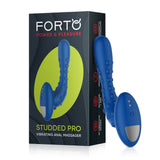 Studded Pro Vibrating Massager Blue