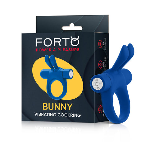 Bunny Vibrating Cockring Blue