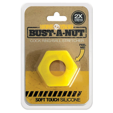 Bust A Nut Cock Ring Yellow