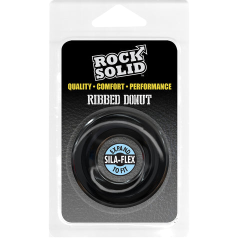 Rock Solid Ribbed Donut Black
