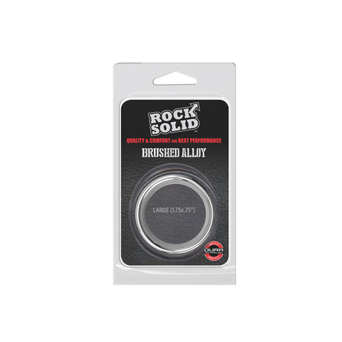 Rock Solid Brushed Alloy Large Silver