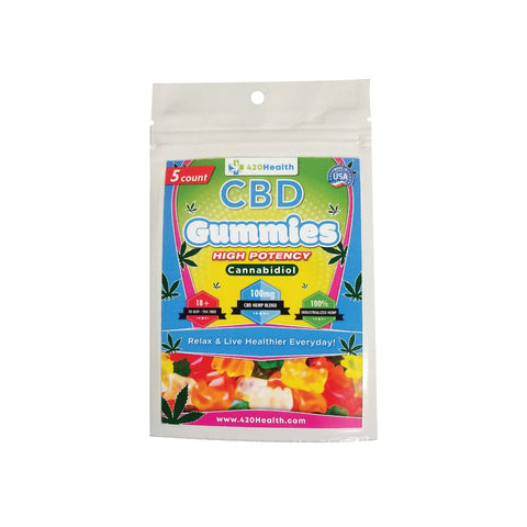 420 Health CBD Gummies 5 Ct 100Mg