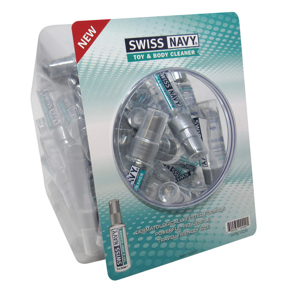 Swiss Navy Toy & Body Cleaner 1 oz. 50Ct Fishbowl