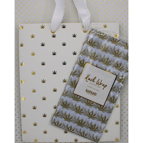 Gold/White Gift Wrap Set