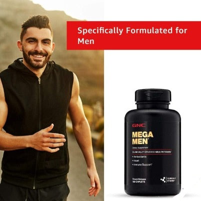 GNC Mega Men Multivitamin 180 Count Antioxidants Immune Support