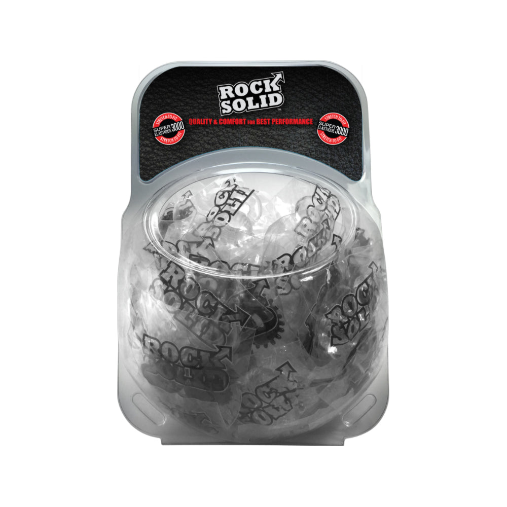 Rock Solid 2 Pack C-Ring Set 25/25 Clambowl 50Pc Black/ Clear