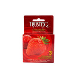 Trustex Strawberry Condoms 3PK