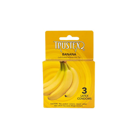 Trustex Banana Flavored Condoms 3 Pk