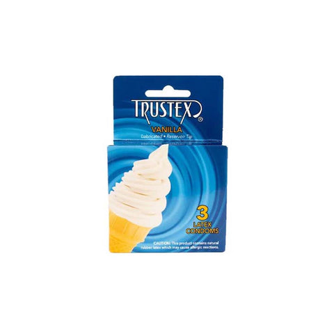 Trustex Vanilla Flavored Condoms 3 Pk