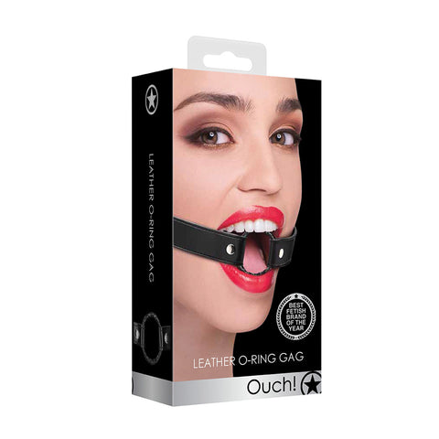 Ouch! Wrapped O-Ring Gag Black