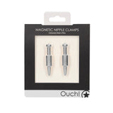 Magnetic Nipple Clamps Diamond Pin Silver