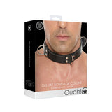 Ouch! Deluxe Bondage Collar One Size Black