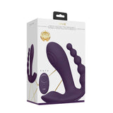 Kata Pulse Wave & Vibrating Double Penetration Vibrator Purple