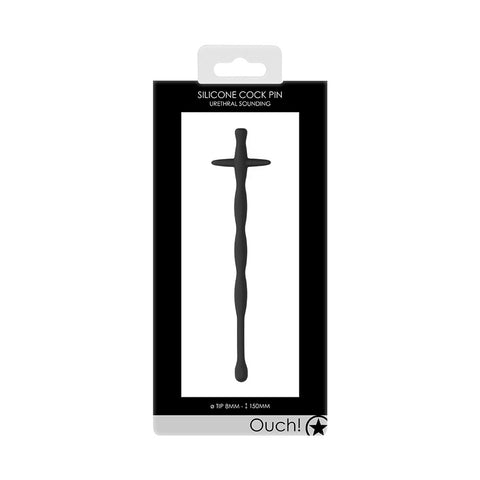 Urethral Sounding Silicone Cock Pin 8MM/150MM